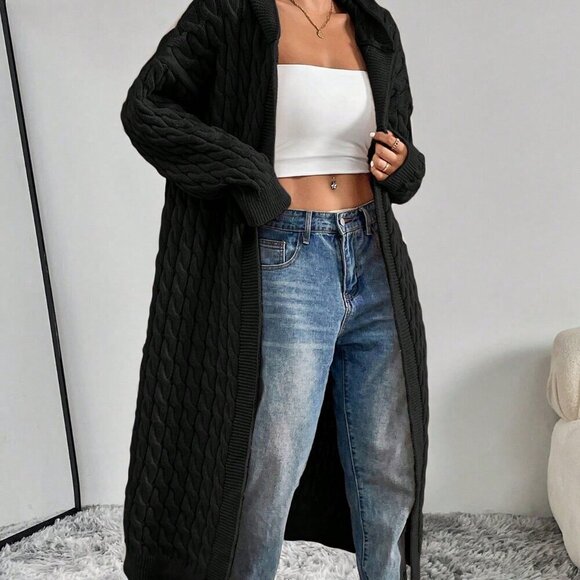 Black Casual Women's Cardigan - Picture 7 of 7